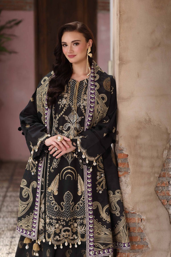 3 Piece - Digital Printed Embroidered Suit